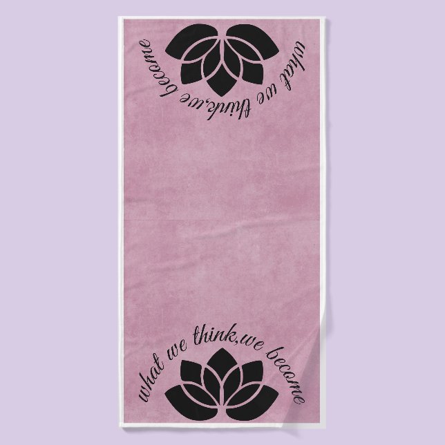 Yoga Lotus Bath Handtuch Badehandtuch (Badehandtuch)