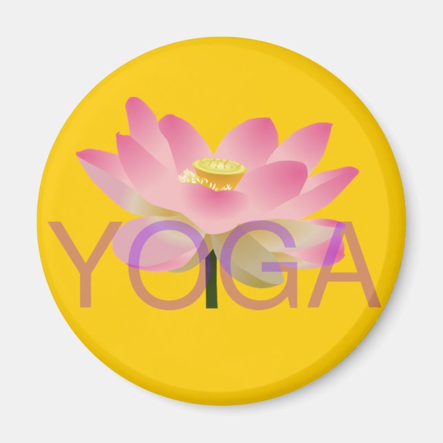 Yoga-Lotus-Magnet Magnet (Vorne)