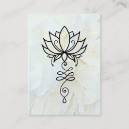*~* Yoga Lotus Peony Nirvana Sacred Geometry Visitenkarte