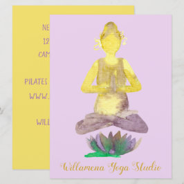 Yoga Lotus Pose Business Einladung