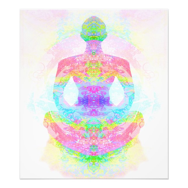 Yoga lotus Pose. Foto-Vergrößerung Fotodruck (Vorne)