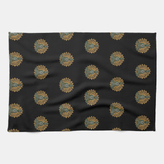 Yoga Lotus Pose Zen Graphic Geschirrtuch