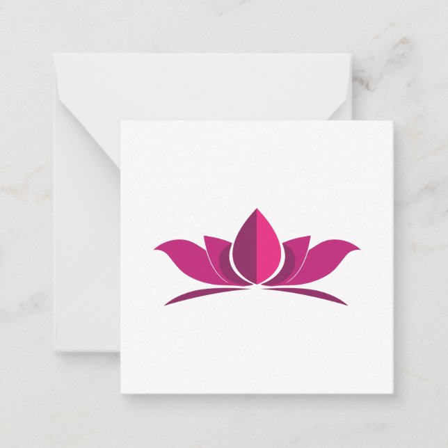 Yoga Lotus Power Meditation Symbol Geschenk Idee Mitteilungskarte (Vorderseite)