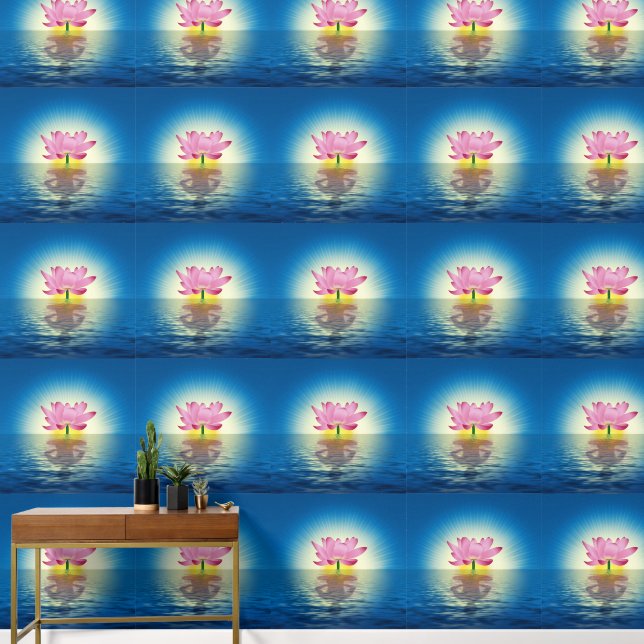 Yoga Lotus Reflection Tapete (Hausflur)