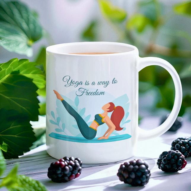 Yoga-Lover-Geschenk für Inspirationen - individuel Kaffeetasse (Von Creator hochgeladen)