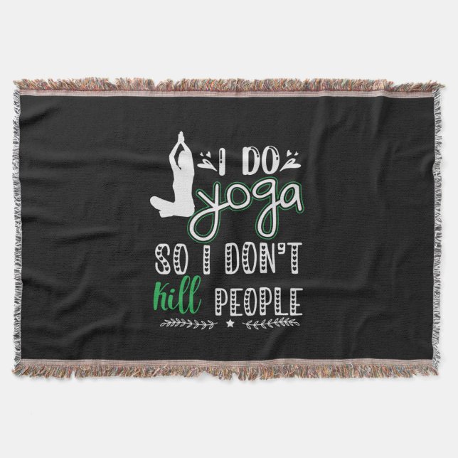 Yoga Lover | I Do Yoga Decke (Vorderseite)