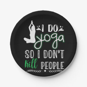 Yoga Lover I Do Yoga Pappteller