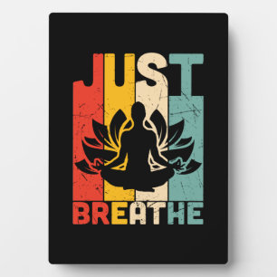 Yoga Lover Just Breathe Lotus Yoga Fotoplatte