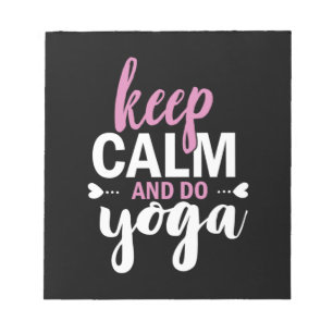 Yoga Lover Keep Calm And Do Yoga Notizblock