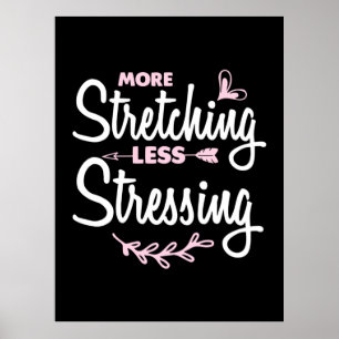 Yoga Lover   Mehr Druck weniger stark Poster