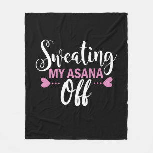 Yoga Lover   Meine Asana abschwitzen Fleecedecke