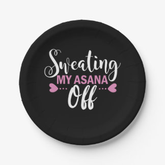 Yoga Lover | Meine Asana abschwitzen Pappteller