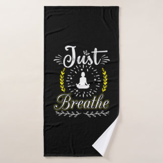 Yoga Lover | Nur atmen Badehandtuch