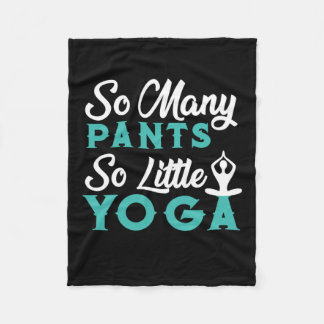 Yoga Lover | So viele Pants so wenig Yoga Fleecedecke