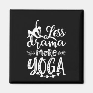 Yoga Lover Weniger und mehr Yoga Magnet