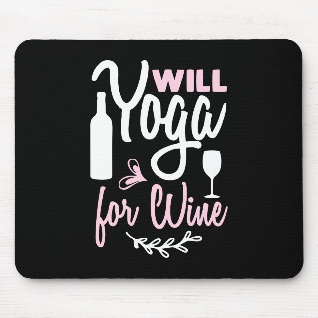 Yoga Lover | Wird Yoga für Wein Mousepad (Vorne)