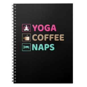 Yoga Lover Yoga Coffee Nickerchen Notizblock