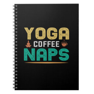 Yoga Lover   Yoga Coffee Nickerchen Notizblock
