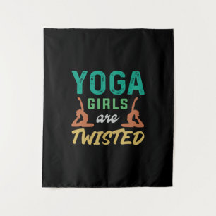 Yoga Lover Yoga Girls sind geflechtet Wandteppich