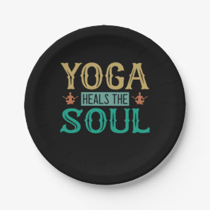 Yoga Lover   Yoga heilt das Soul Pappteller
