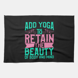 Yoga Lover Yoga hinzufügen, um die Schönheit zu Geschirrtuch