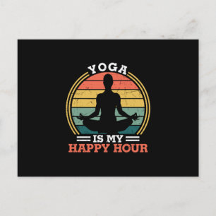 Yoga Lover   Yoga ist meine glückliche Stunde Postkarte