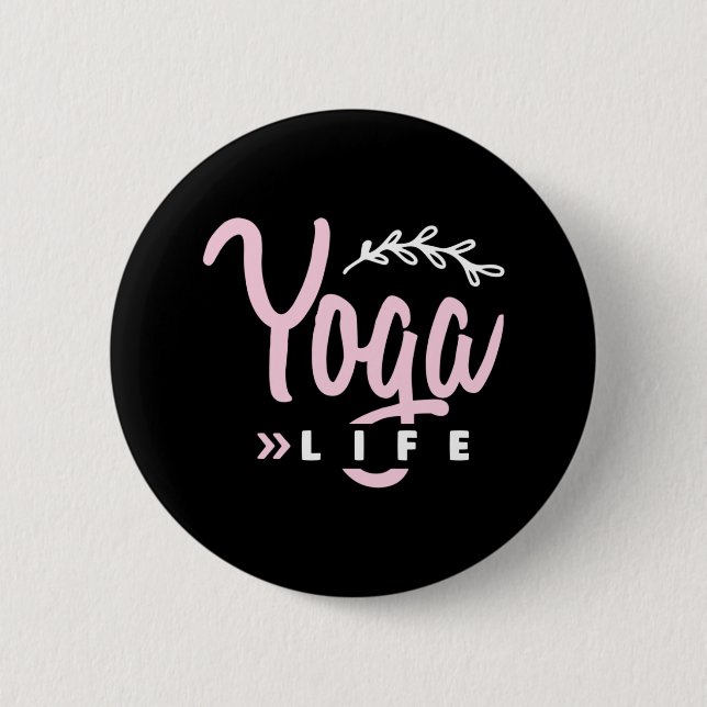 Yoga Lover | Yoga Life Button (Vorderseite)