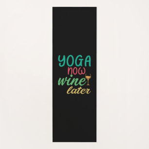 Yoga Lover Yoga Now Wine Later Yogamatte