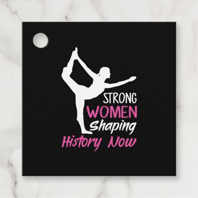 Yoga Lover | Yoga Strong Woman Geschenkanhänger (Vorderseite)