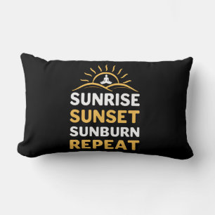 Yoga Lover   Yoga Sunrise Sunset Sunburn Repeat Lendenkissen