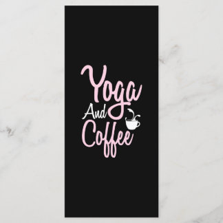 Yoga Lover | Yoga und Kaffee Menükarte