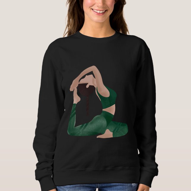Yoga-Mädchen 82 Sweatshirt (Vorderseite)
