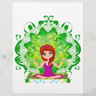 Yoga-Mädchen Flyer