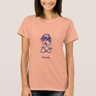 Yoga-Mädchen namaste T-Shirt