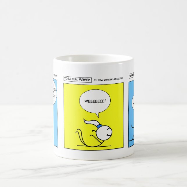 Yoga-Mädchen-Power-Vielzahl-Tasse Kaffeetasse (Mittel)