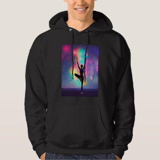 Yoga-Mädchen weibliche Sonnengruß-Meditation Chakr Hoodie