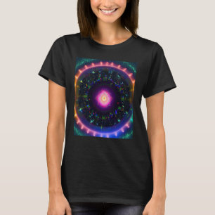 Yoga-Mädchen weibliche Sonnengruß-Meditation Chakr T-Shirt