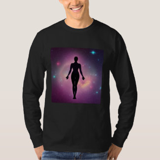 Yoga-Mädchen weibliche Sonnengruß-Meditation Chakr T-Shirt