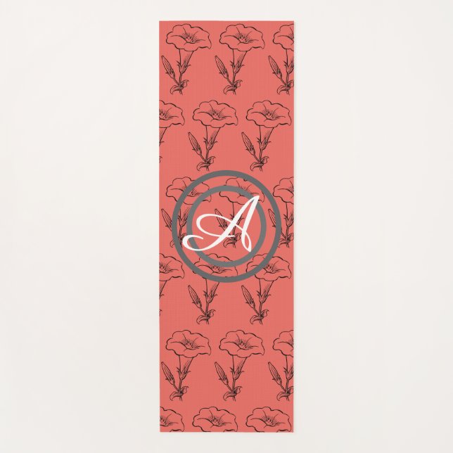 YOGA MAG HAPPY SEED BLUME MIT CUSTOM INITIAL YOGAMATTE (Vorderseite)