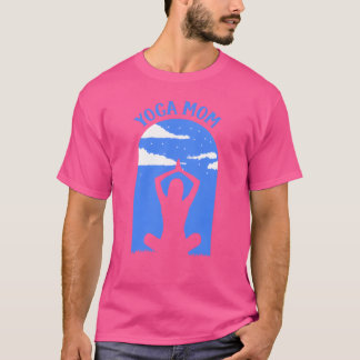 Yoga Mama Hobby Mommy Mother Retro T-Shirt