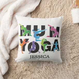 Yoga Mama Meditation Hobby Niedliche Mama Kissen