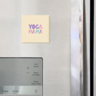 Yoga Mama Pastel Quote Magnet