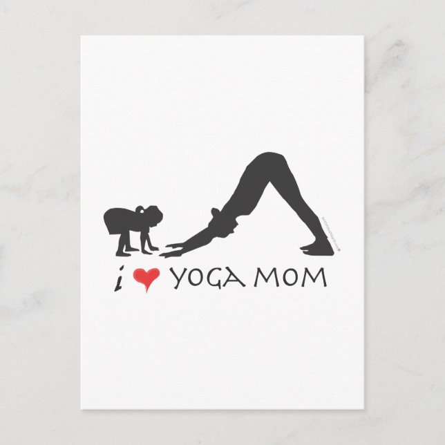Yoga-Mama Postkarte (Vorderseite)