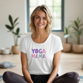 Yoga Mama Retro Boho Frauen T-Shirt