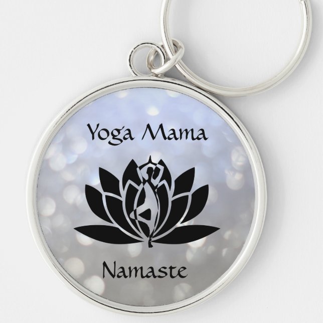 Yoga Mama Schlüsselanhänger (Vorne)