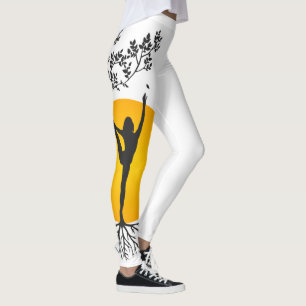 Yoga Mama Tree of Life Sun Silhouette Leggings