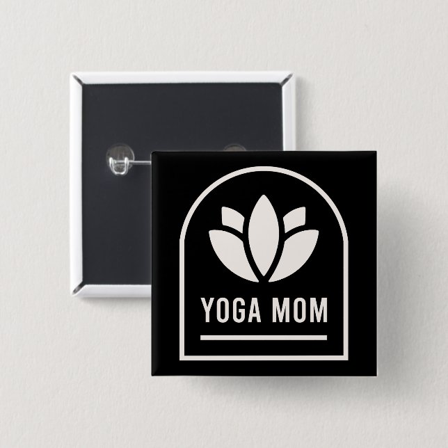 Yoga-Mama Yogi-Mutter Button (Vorne & Hinten)