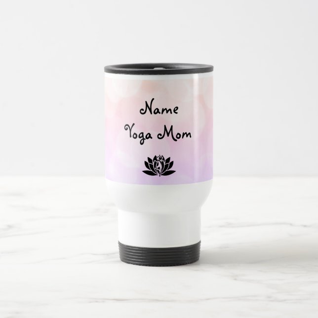 Yoga-Mamaentwurf Reise-Tasse Reisebecher (Mittel)