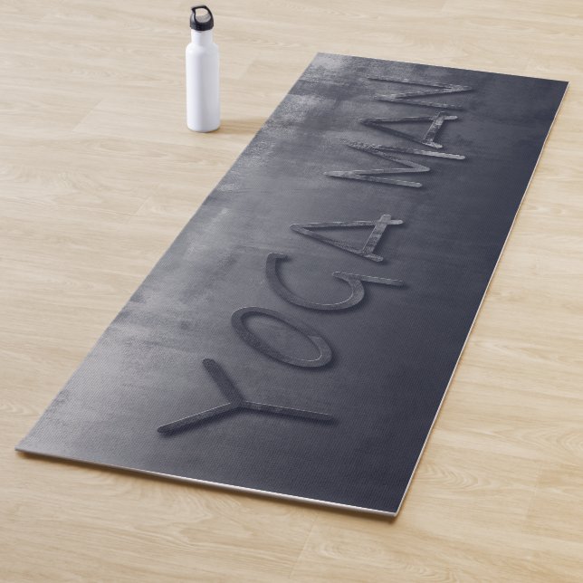 Yoga Man Navy Blue Grau rustikal Yogamatte (Beispiel)