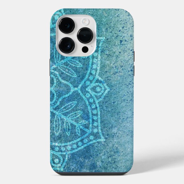 Yoga Mandala Boho Geist iPhone 14 Pro Max Hülle (Rückseite)